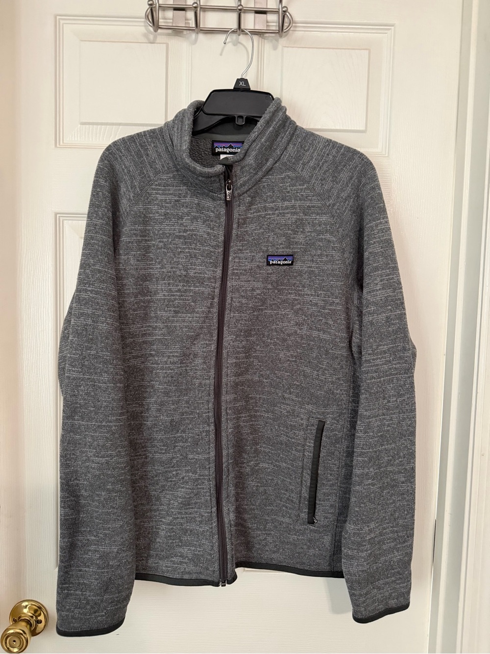 Patagonia Men's Heather Gray Lightweight Full-Zip Jacket